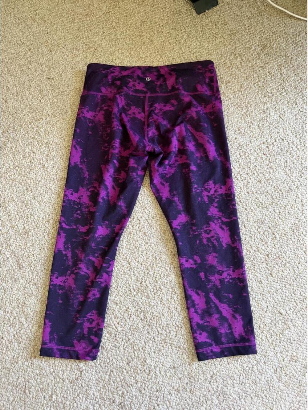 Lululemon purple and dark purple leggings